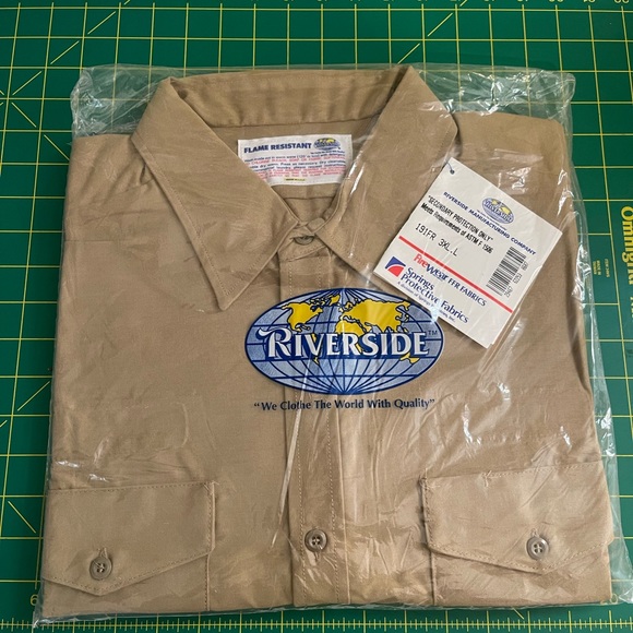 Flame retardant long sleeve work shirts - Picture 1 of 6